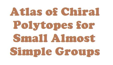 Atlas of Chiral Polytopes for Small Almost Simple Groups